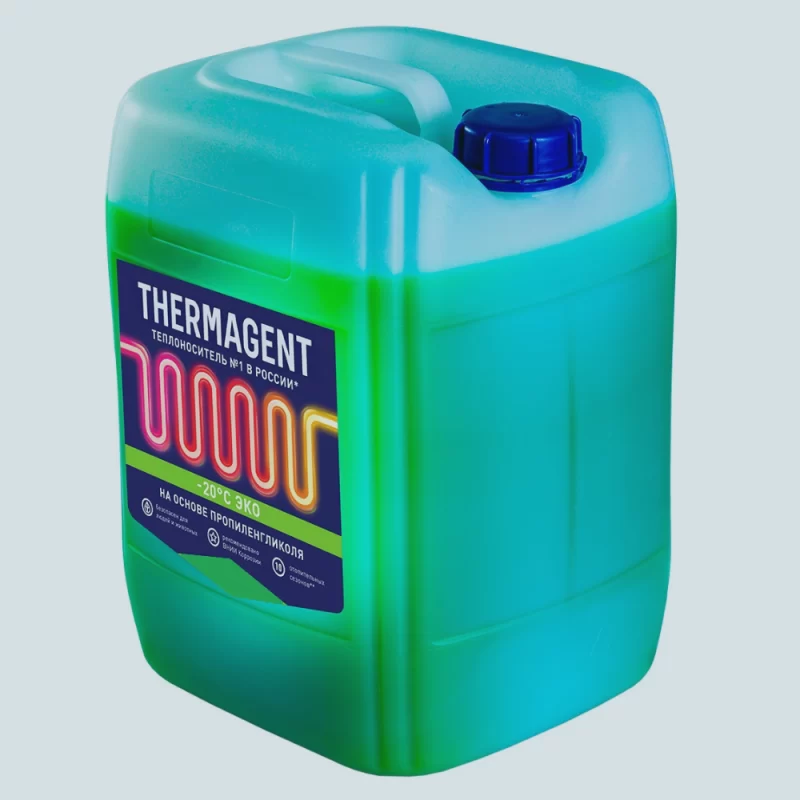 Главная Теплоноситель THERMAGENT ЭКО -20 на основе пропиленгликоля (10, 20 кг.)