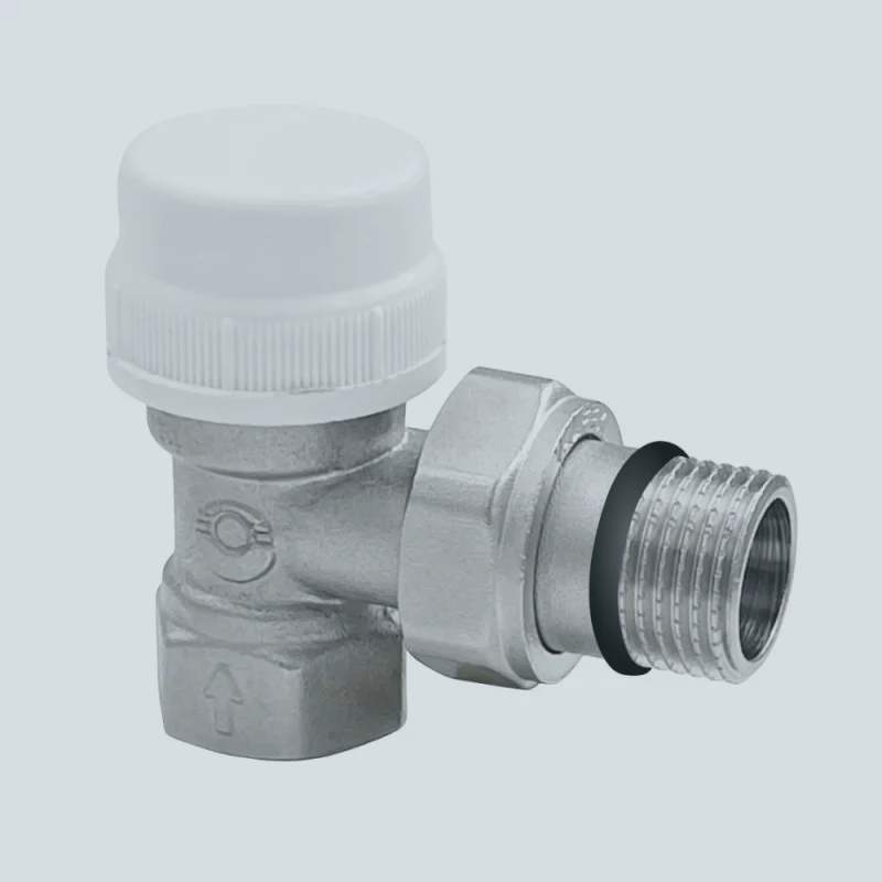 Клапан угловой термостатический для радиаторов с дополнительным уплотнением 1/2"