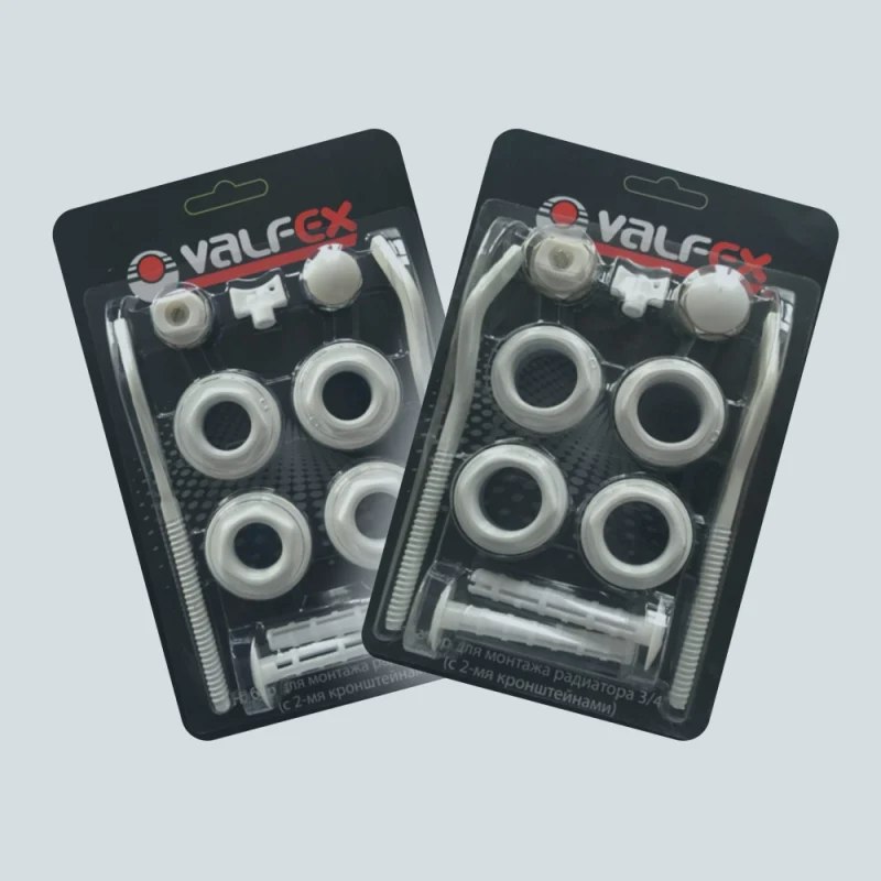 Комплект для монтажа радиаторов с двумя кронштейнами