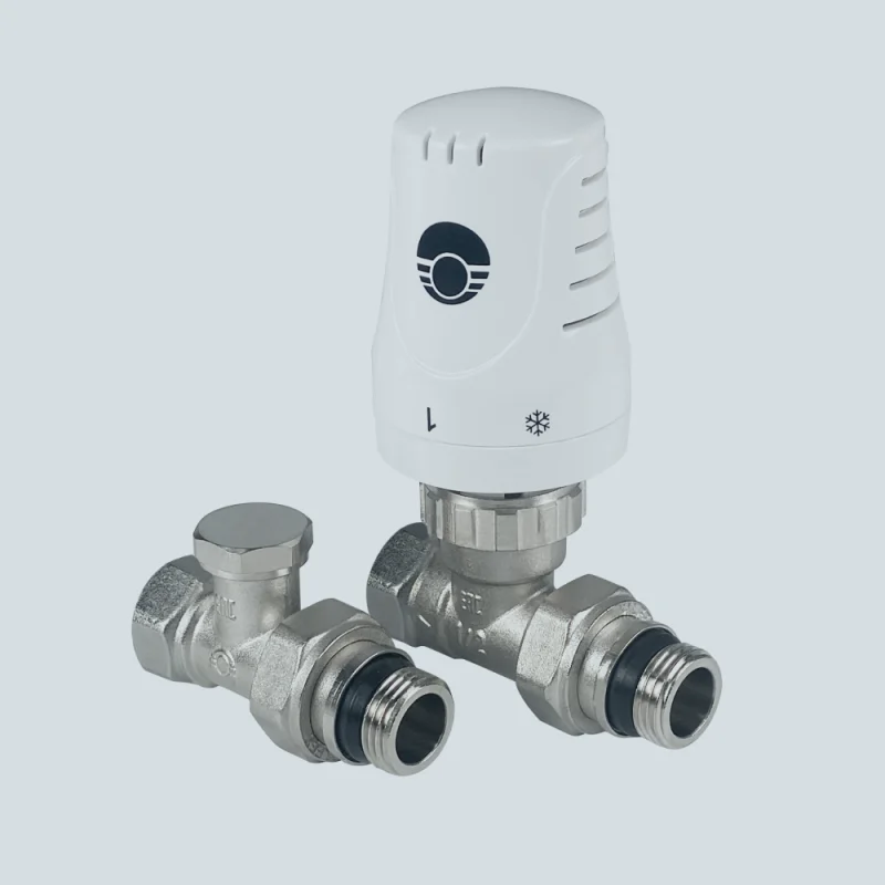 Комплект терморегулирующего оборудования для радиатора 1/2" (прямой)