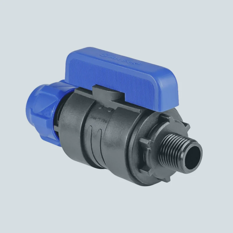 Кран шаровой компрессионный цанга-наружная резьба