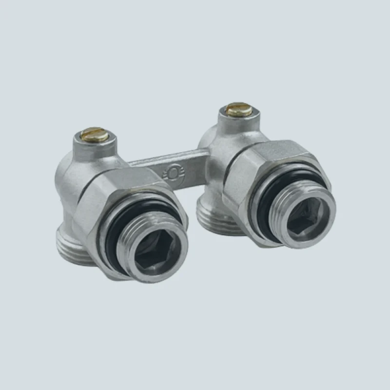 Узел угловой для нижнего подключения радиаторов 3/4"