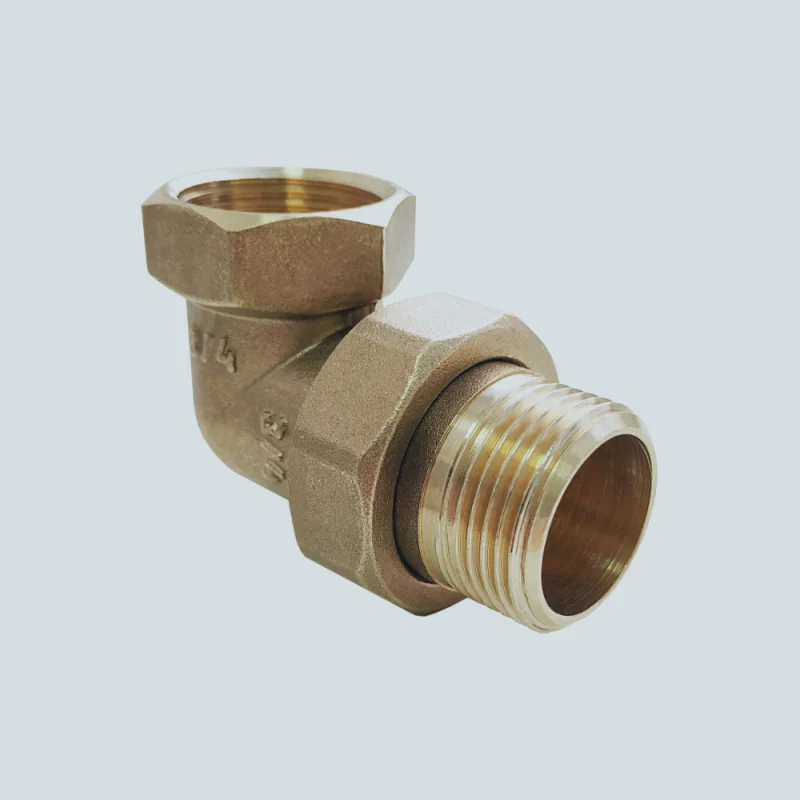 Сгон разъемный угловой латунный