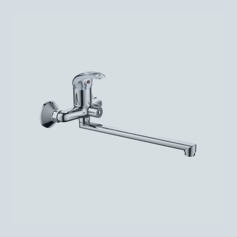 Смеситель латунный для ванны VALFEX Harma Chrome (длинный излив)