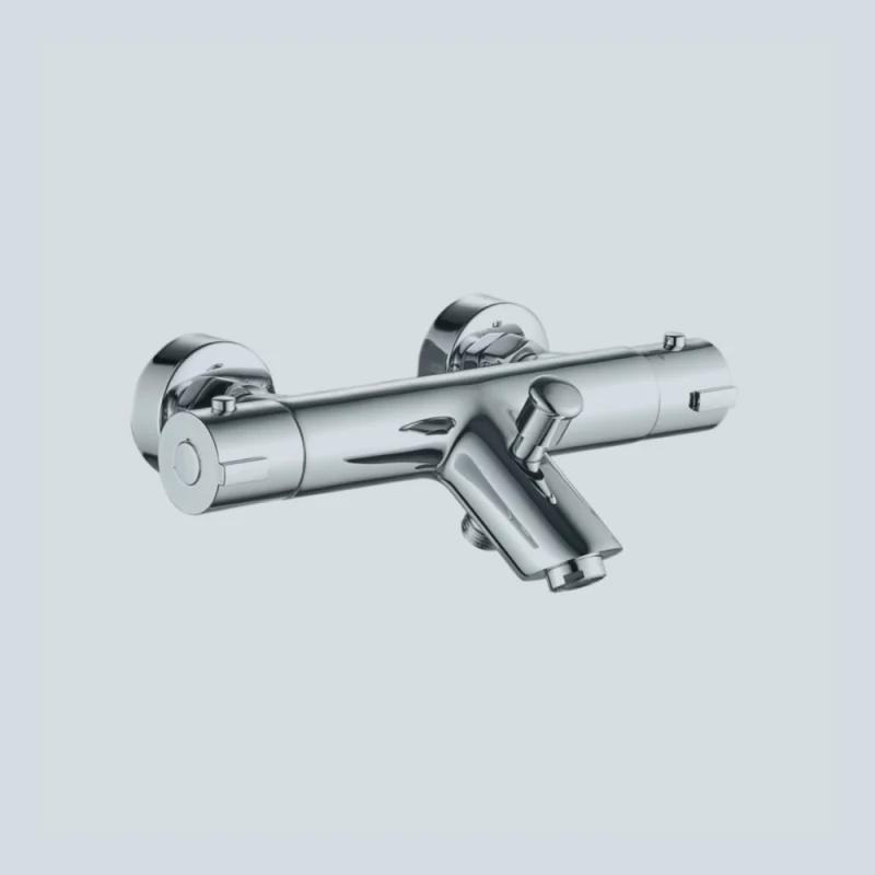 Смеситель термостатический для ванны с коротким изливом VALFEX Alba Chrome