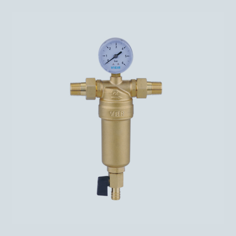 Фильтр промывной с манометром VIEIR JH151 1/2" (для горячей воды)