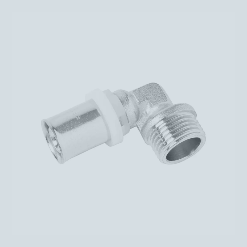 Пресс-уголок латунный 16мм x 1/2"НР