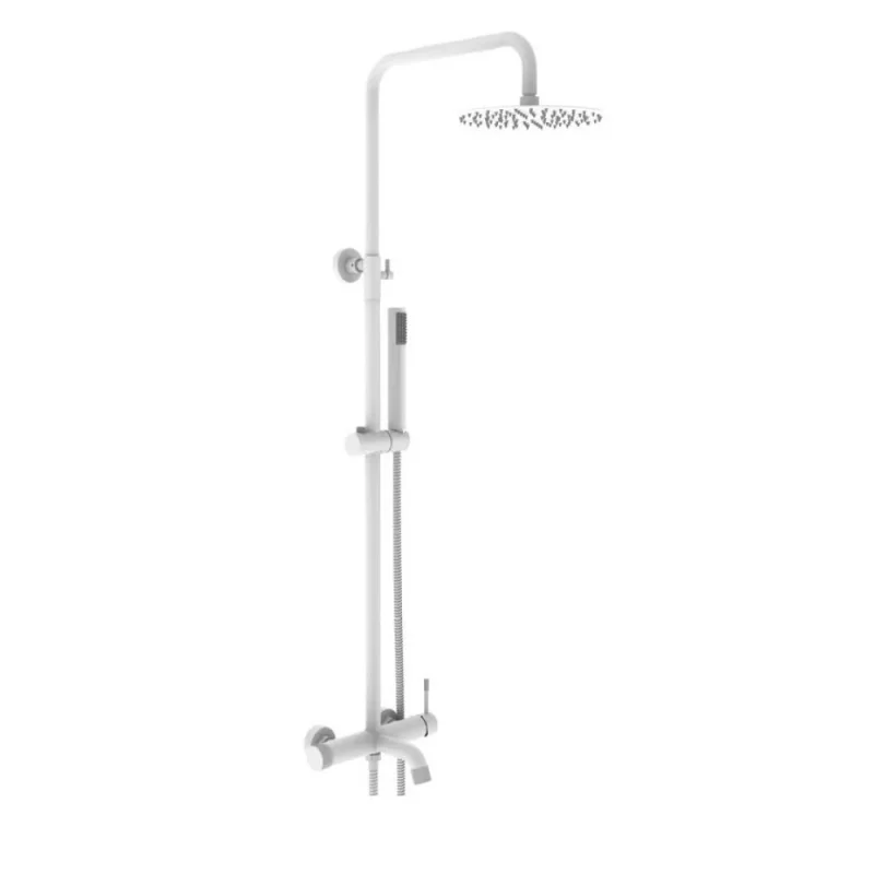 Душевая система с тропическим душем VIEIR V403562F (белая)