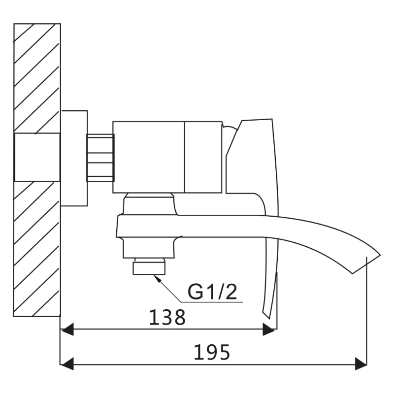 Смеситель для ванны V433531 (схема)