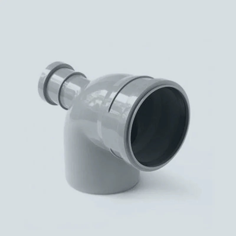 Отвод 110 мм 90° с выпуском на 50 мм фронт-тыл VALFEX для внутренней канализации