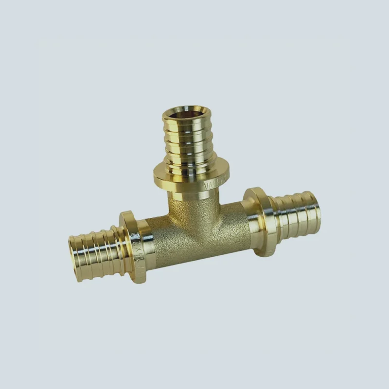 Тройник надвижной (аксиальный) латунный (16, 20, 25 мм)