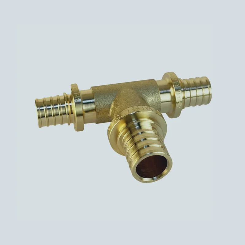 Тройник надвижной (аксиальный) переходной латунный (16, 20 мм)