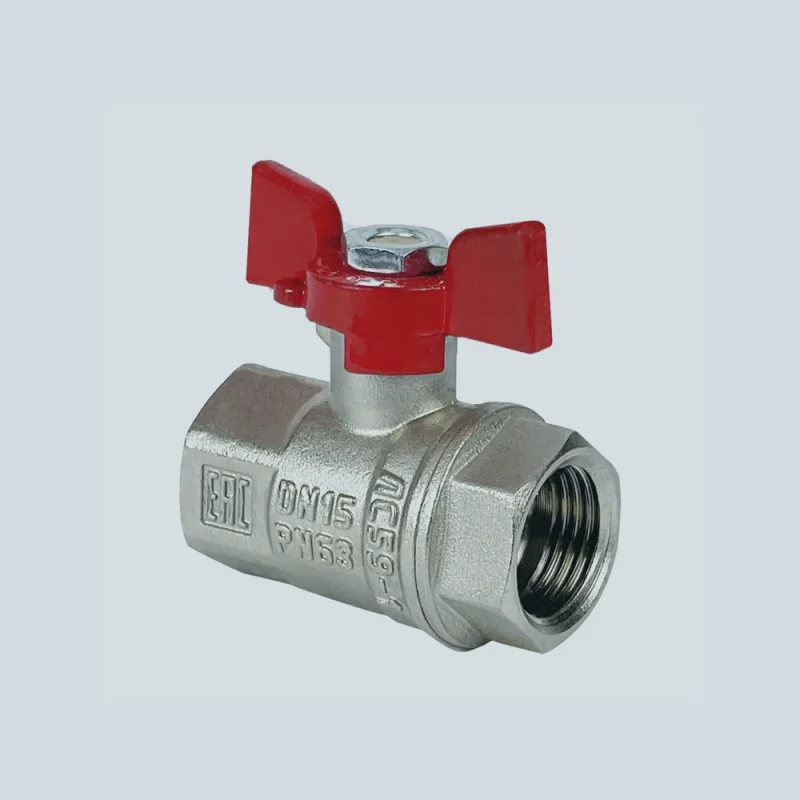 Кран шаровой ВР-ВР латунный с никелевым покрытием VALFEX PREMIUM