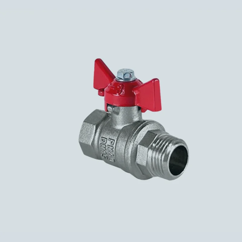 Кран шаровой ВР-НР латунный с никелевым покрытием VALFEX