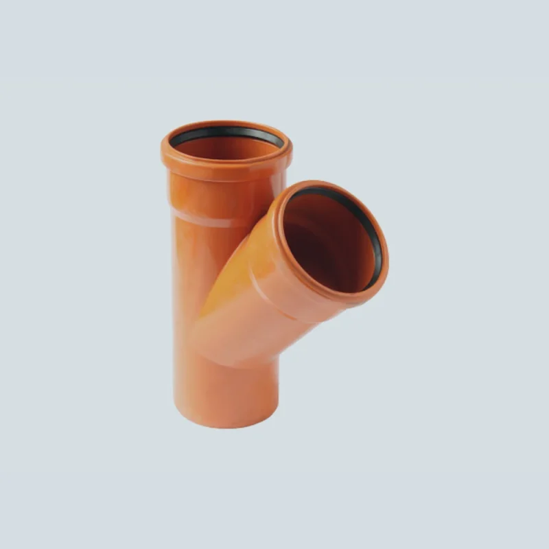 Тройник 45° для наружной канализации (110, 160, 200 мм)